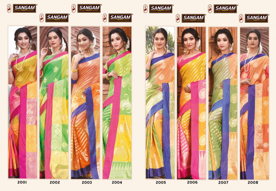 Sangam Kangana Latest Fancy Designer Silk Saree Festive Wear Saree Collection
